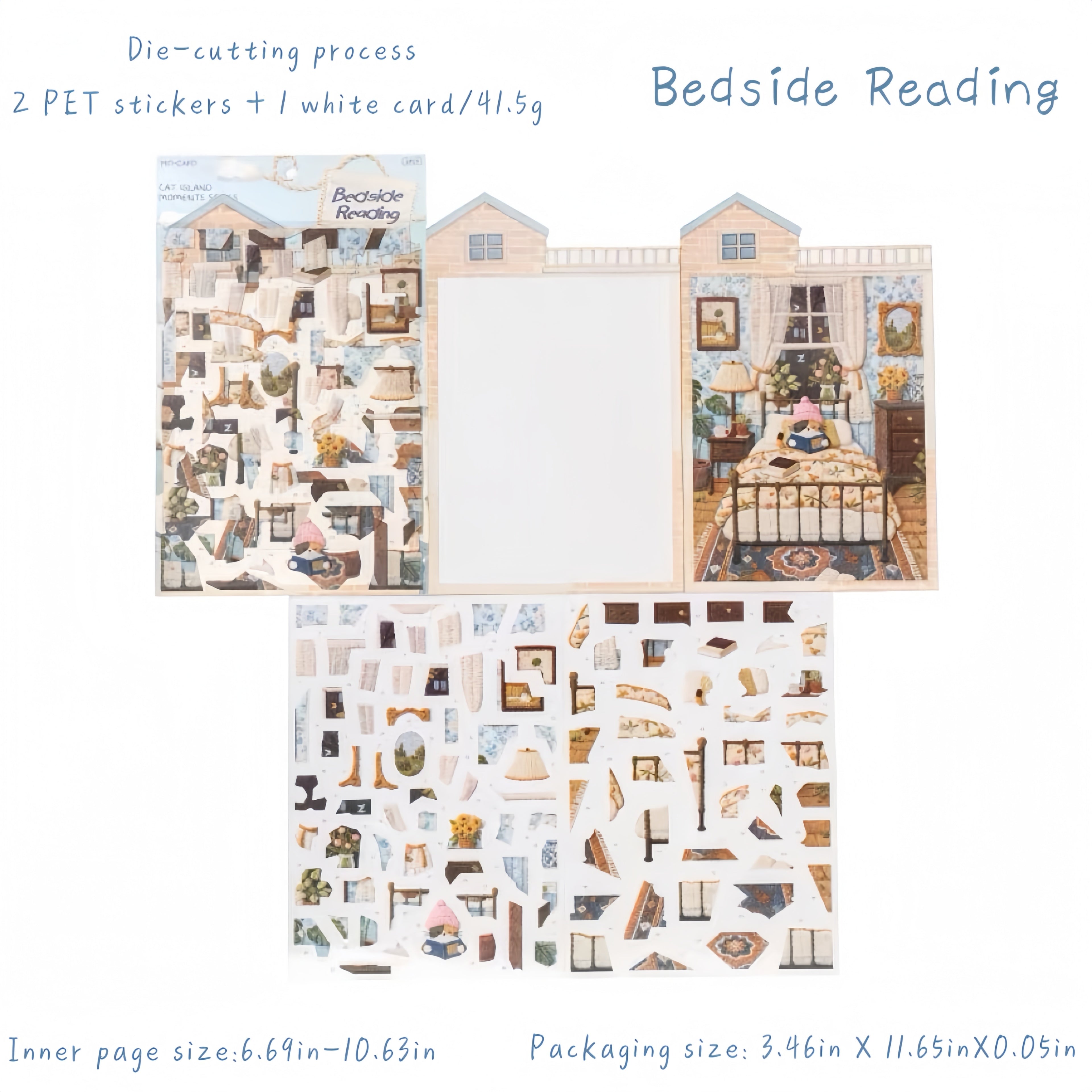 Embroidery Puzzle Stickers：CAT ISLAND Series
