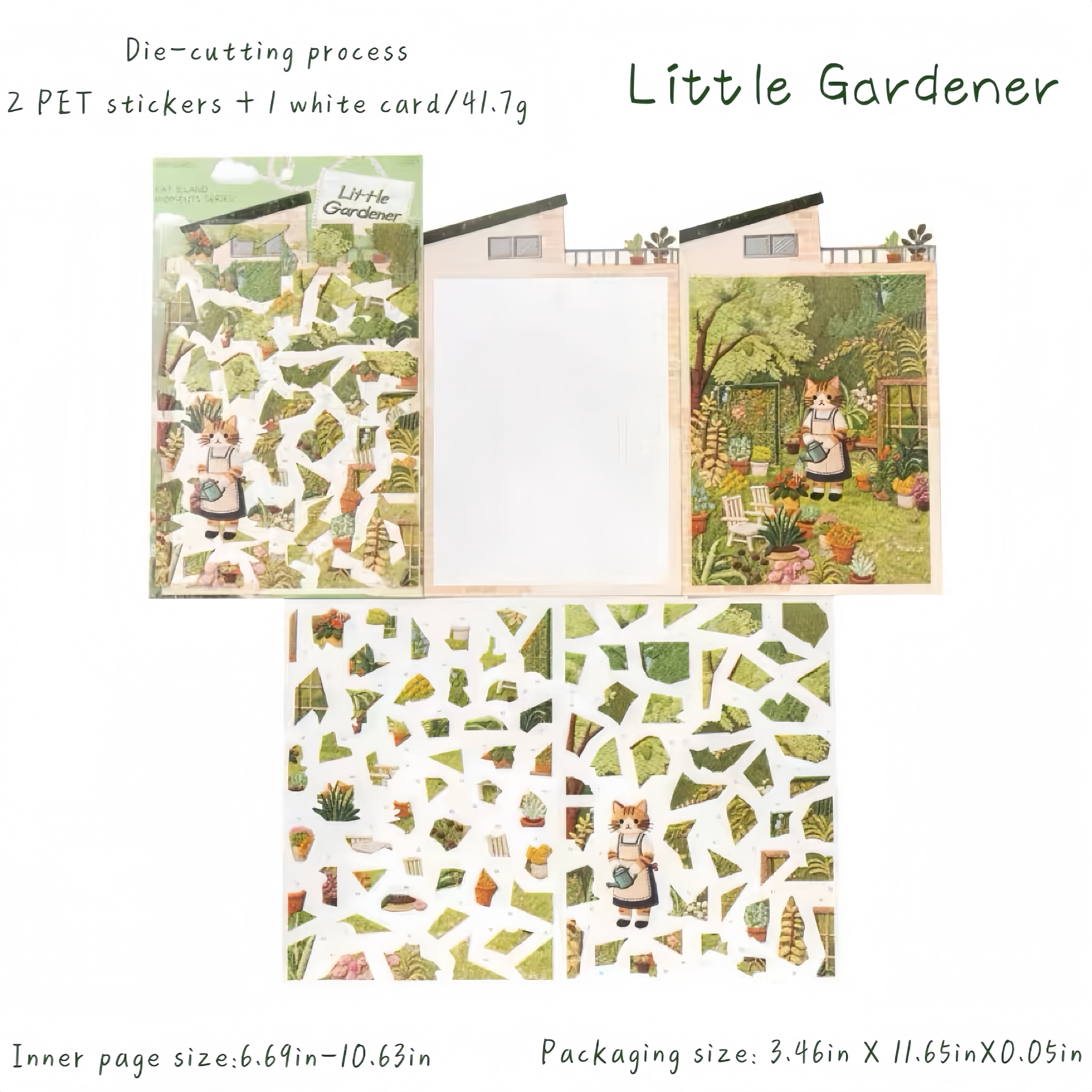 Embroidery Puzzle Stickers：CAT ISLAND Series