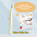 Niliya Long Tip Golden Feather Tweezer
