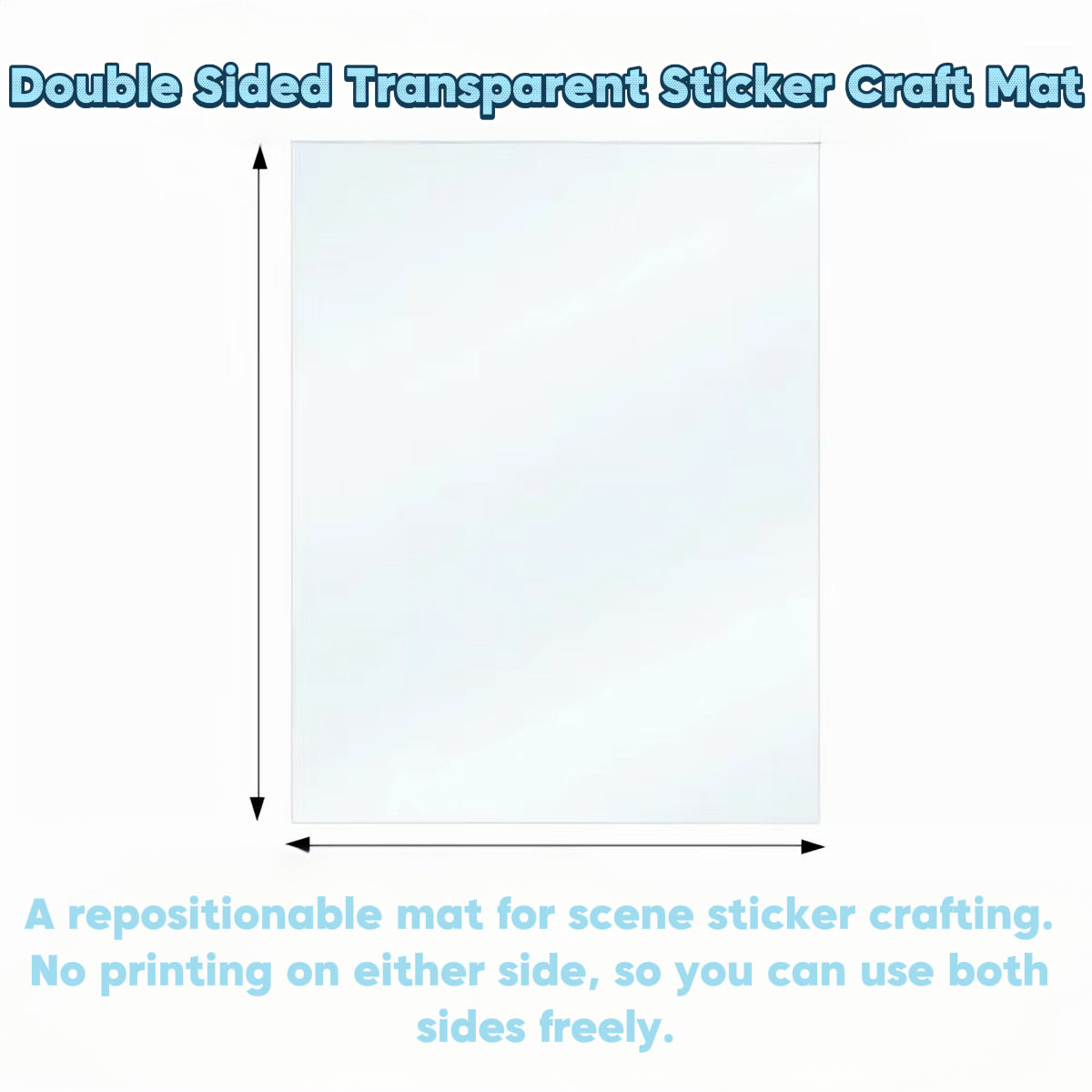 Double-Sided Transparent Sticker Craft Mat (A6 / A7)