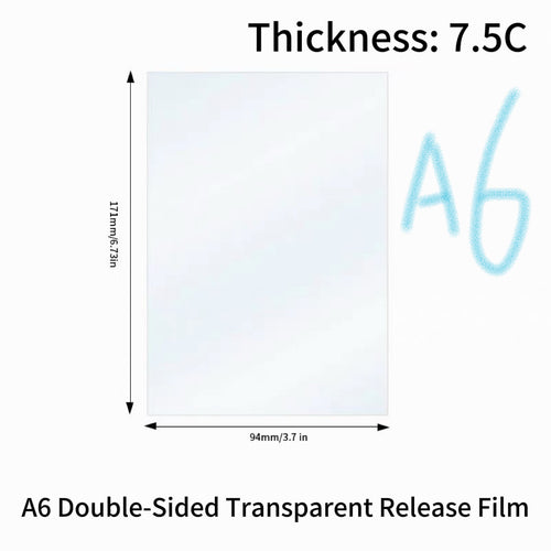 Double-Sided Transparent Sticker Craft Mat (A6 / A7)