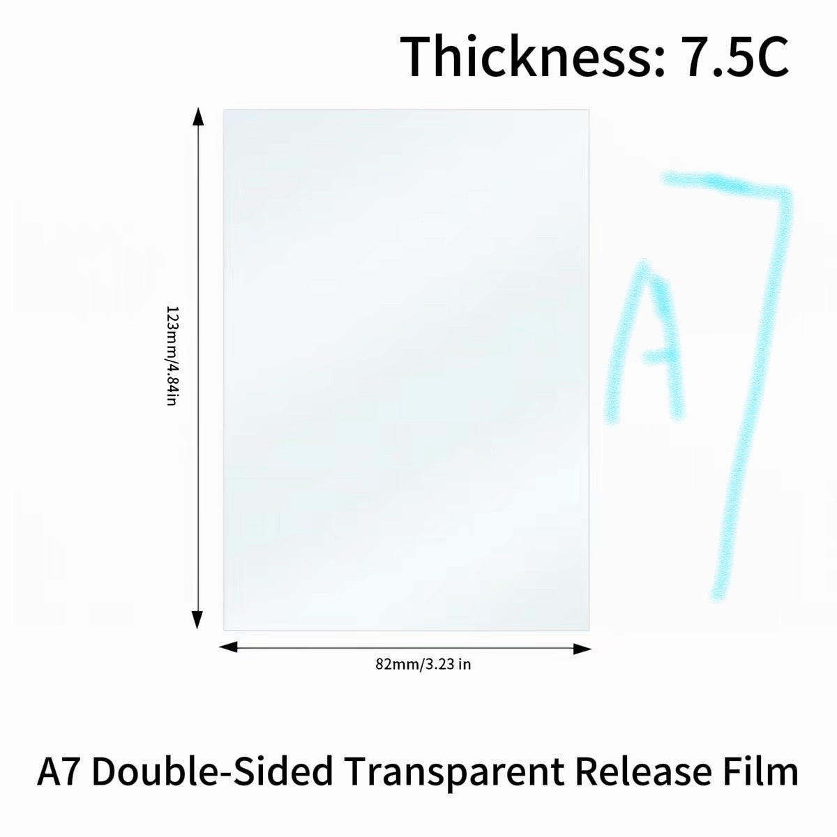 Double-Sided Transparent Sticker Craft Mat (A6 / A7)