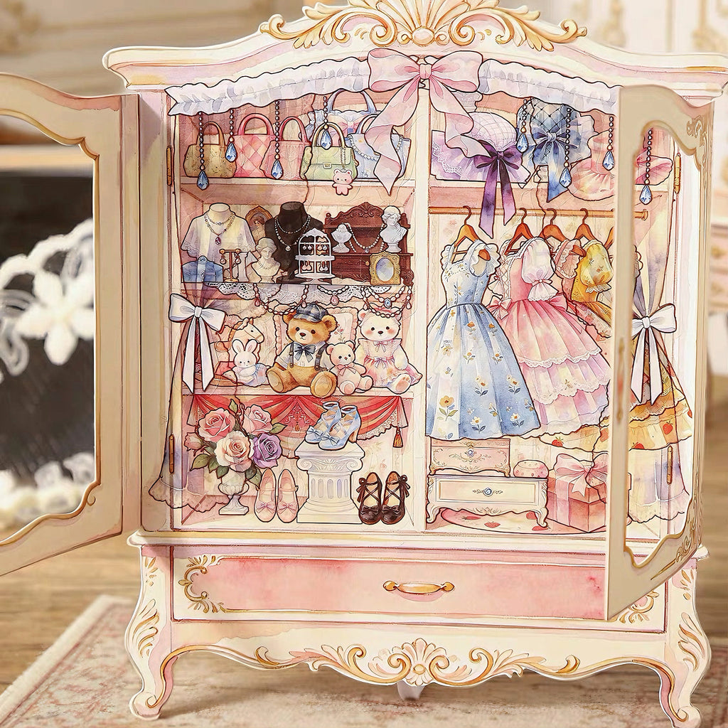 Dreamy Wardrobe & Toy Boutique Scene Sticker Set