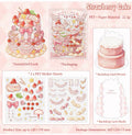 Sticker Scene Pack:Birthday Dessert(also a Cake Greeting Card)