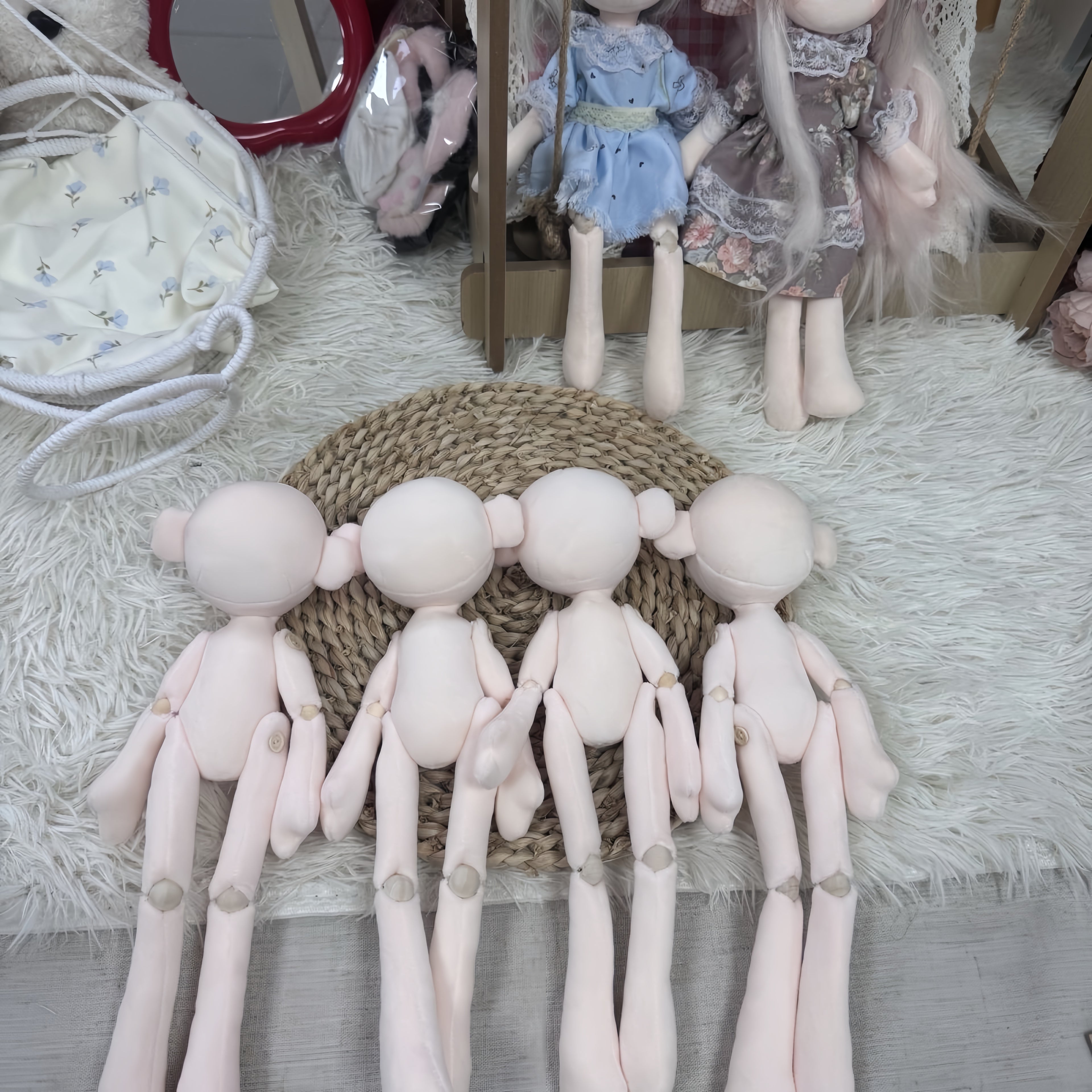 Blank plush doll body